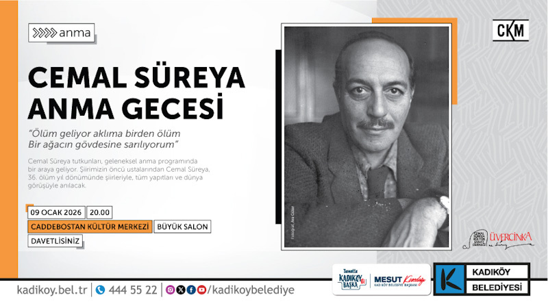 CEMAL SÜREYA KADIKÖY'DE ANILACAK