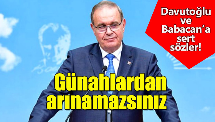 CHP Parti sözcüsü Faik Öztrak, Davuoğlu ve Babacan'a yüklendi!