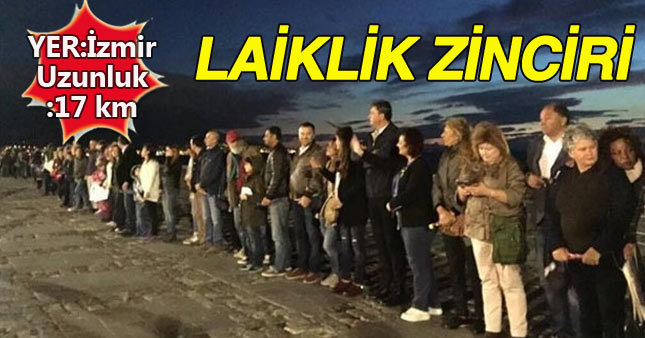 CHP'den İzmir'de 17 kilometrelik laiklik zinciri