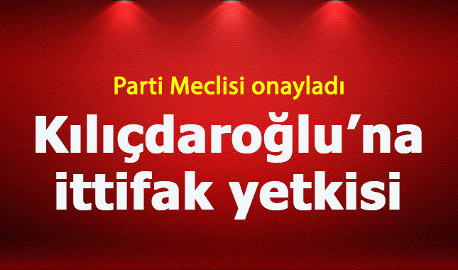 CHP'den seçim ittifakına yeşil ışık
