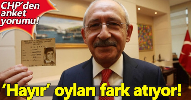 CHP'nin anketine göre 'Hayır' önde gidiyor!