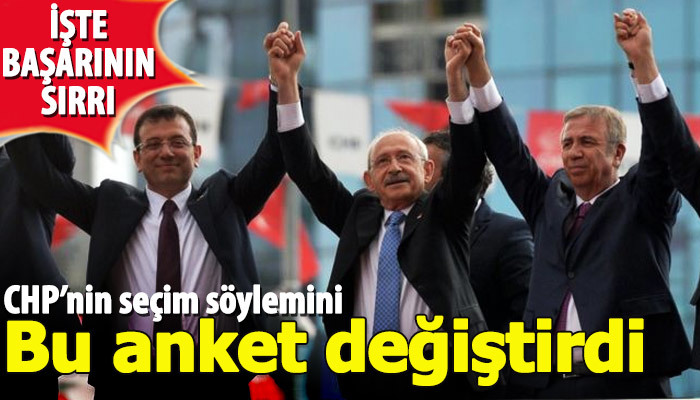 CHP'nin seçim söylemlerini bu anket değiştirdi