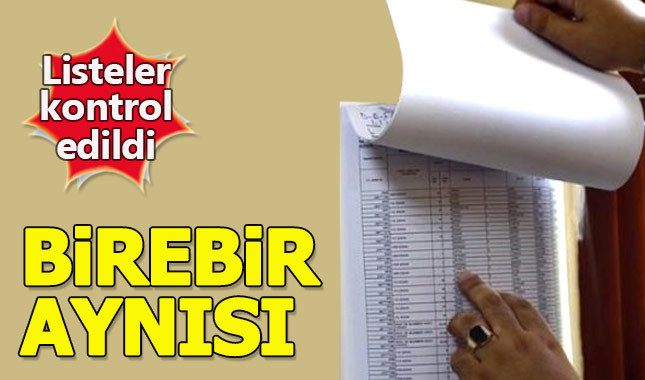 CHP'ye göre seçmen listeleri 31 Mart'takiyle aynı