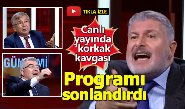 CNN Türk canlı yayınında 'korkak' kavgası