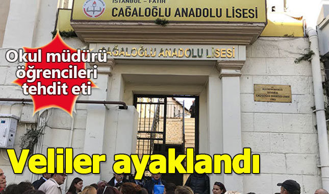 Cağaloğlu Anadolu Lisesi Müdürü hakkında şok iddialar