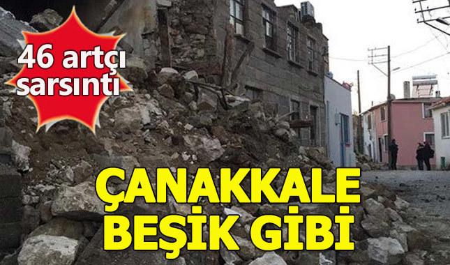 Çanakkale'de deprem sonrası 46 artçı sarsıntı meydana geldi