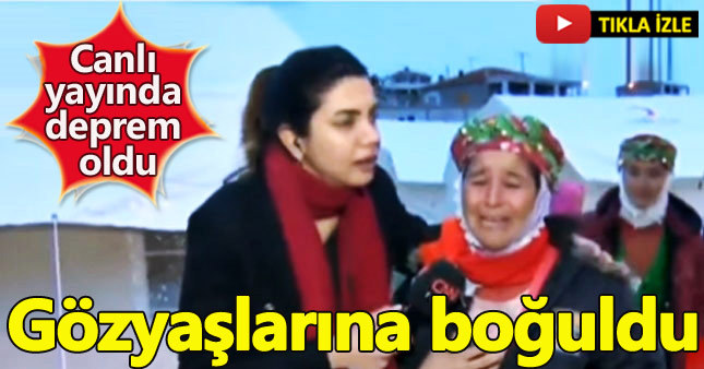 Çanakkale'deki deprem canlı yayında yakaladı