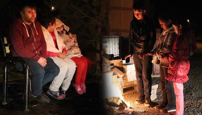 Çankırı gece boyunca sallandı! Halk sokakta sabahladı