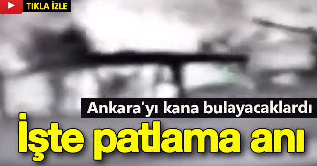 Canlı bombanın kendini patlatma anı