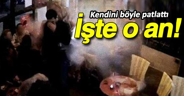 Canlı bombanın şok eden görüntüsü