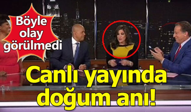 Canlı yayında doğum yapmaya başladı!