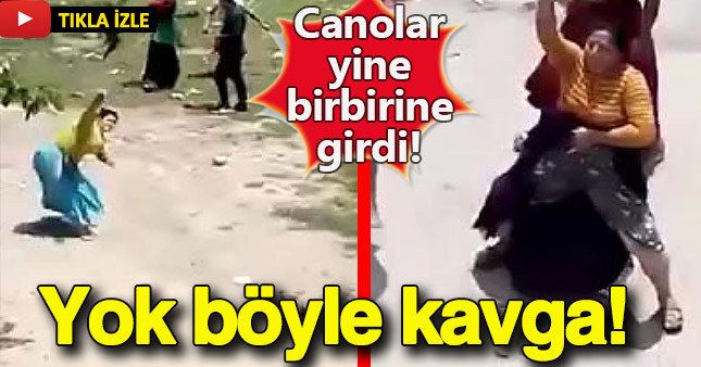 Canoların kavgasından ilginç görüntüler