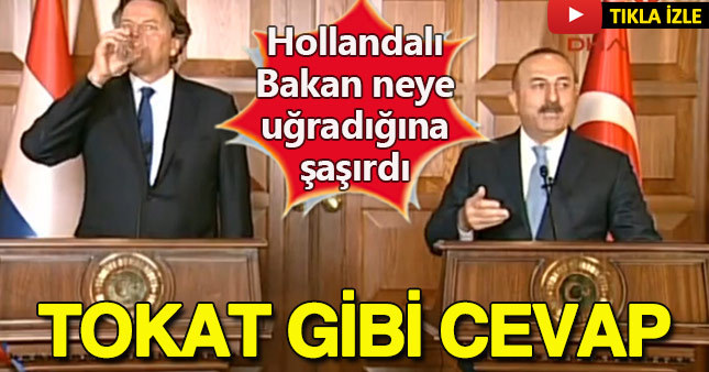 Çavuşoğlu'ndan Hollandalı Bakan'a tokat gibi cevap