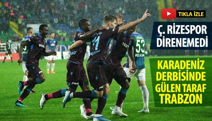 Çaykur Rizespor 1-2 Trabzonspor Maç Özeti