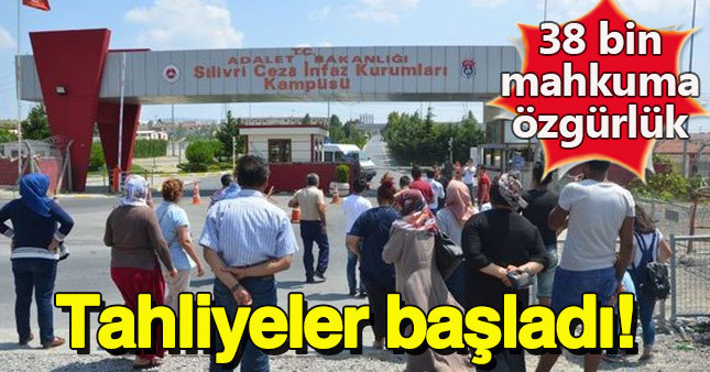 Cezaevlerinden tahliyeler başladı