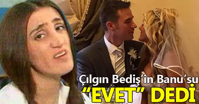 Çılgın Bediş'in Banu'su Sonay Aydın evlendi