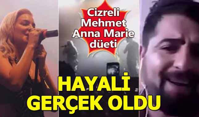 Cizreli Mehmet'in hayali gerçek oldu! Anne Marie ile düet yaptı