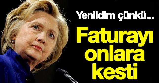 Clinton faturayı FBI'a kesti