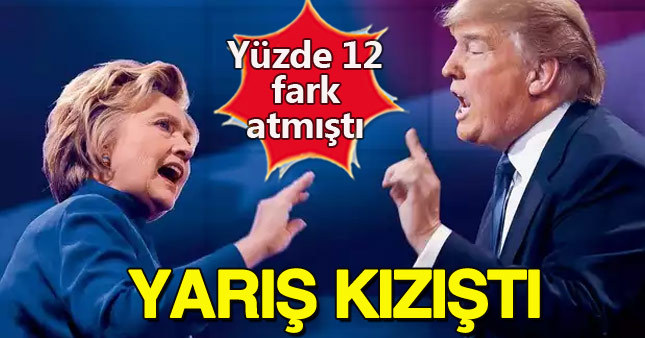 Clinton ile Trump arasındaki oy farkı kapandı