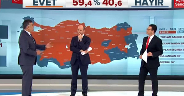 CnnTürk, Foxtv, NTV, Habertürk canlı yayın HD | 2017 referandum sonuçları