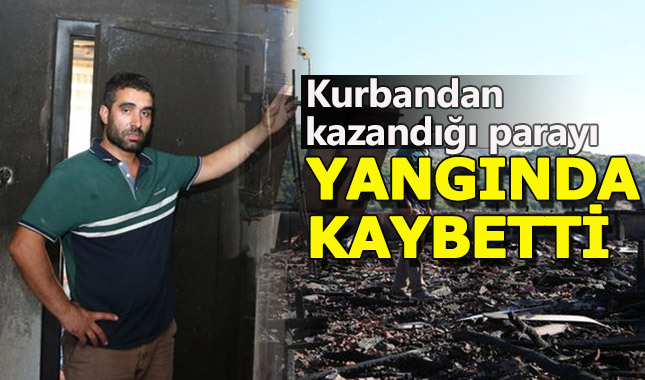 Çorum'da mandırası yanan vatandaş, 1 milyon TL kaybetti
