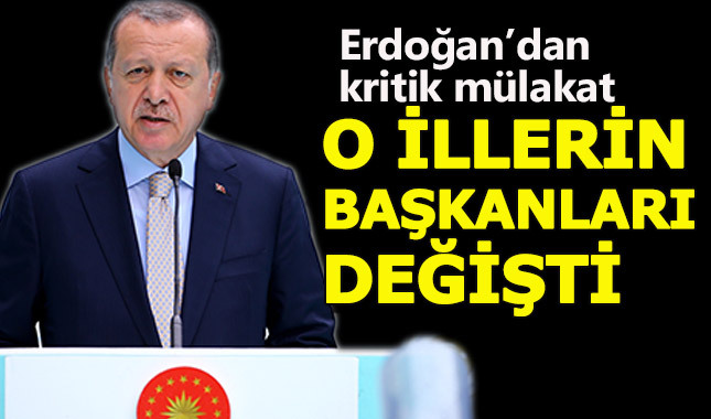 Cumhurbaşkanı, 7 ilin başkanlarını değiştirdi