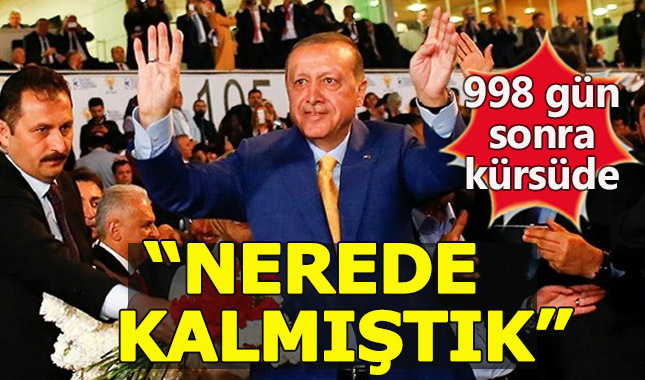 Cumhurbaşkanı Erdoğan AK Parti kongresinde açıklamalarda bulunuyor