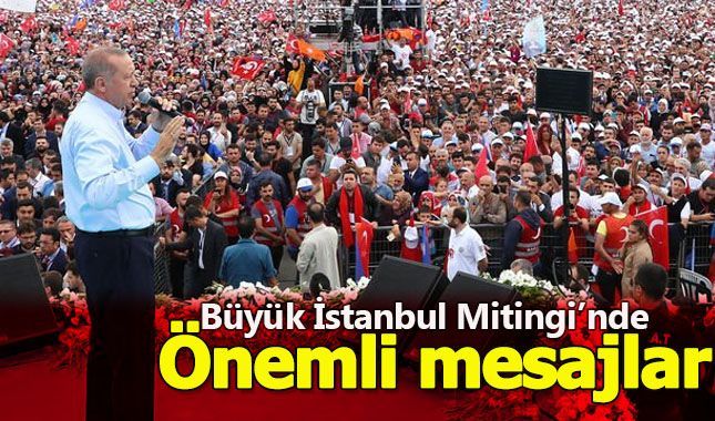 Cumhurbaşkanı Erdoğan AK Parti mitinginde önemli mesajlar verdi...