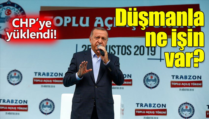 Cumhurbaşkanı Erdoğan, Chp'ye sert çıktı!