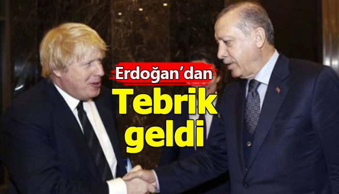 Cumhurbaşkanı Erdoğan, İngiltere Başbakanı'nı tebrik etti