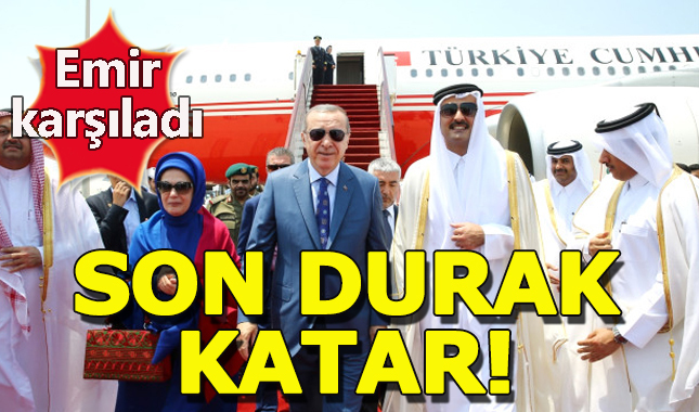 Cumhurbaşkanı Erdoğan, Katar'a gitti!
