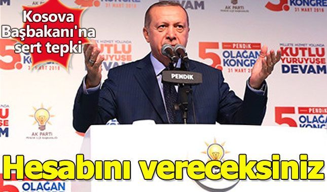 Cumhurbaşkanı Erdoğan Kosova başkanını sert bir dille uyardı!