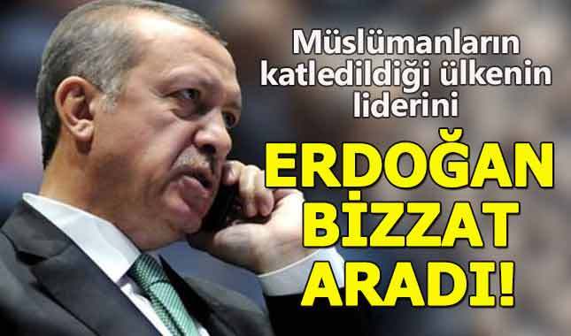 Cumhurbaşkanı Erdoğan, Myanmar Lideriyle telefonda görüştü