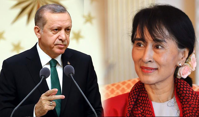Cumhurbaşkanı Erdoğan Myanmar lideriyle görüştü