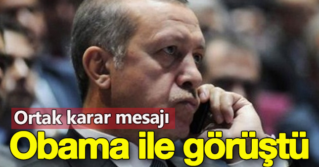 Cumhurbaşkanı Erdoğan, Obama ile Görüştü