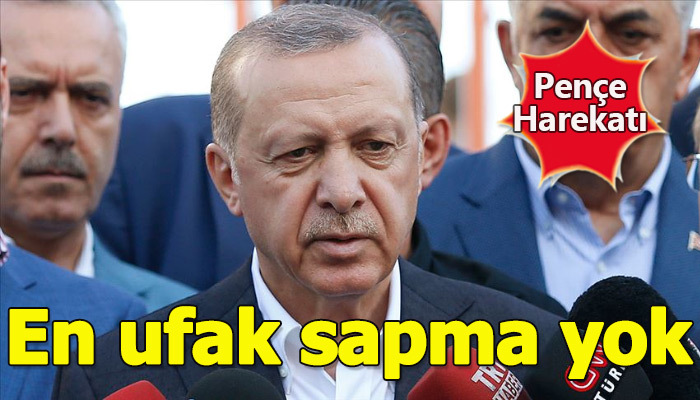 Cumhurbaşkanı Erdoğan, Pençe harekatına devam edileceğini söyledi