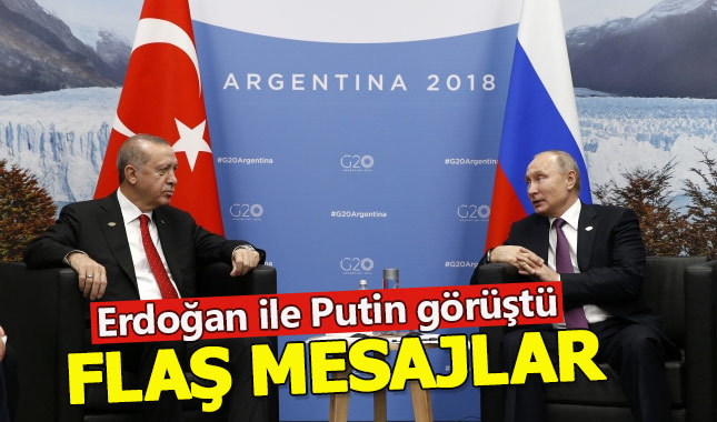 Cumhurbaşkanı Erdoğan, Putin ile görüştü