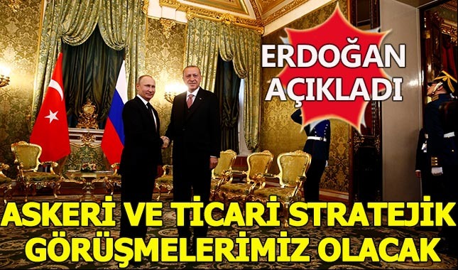 Cumhurbaşkanı Erdoğan: Askeri ve ticari stratejik ortaklık