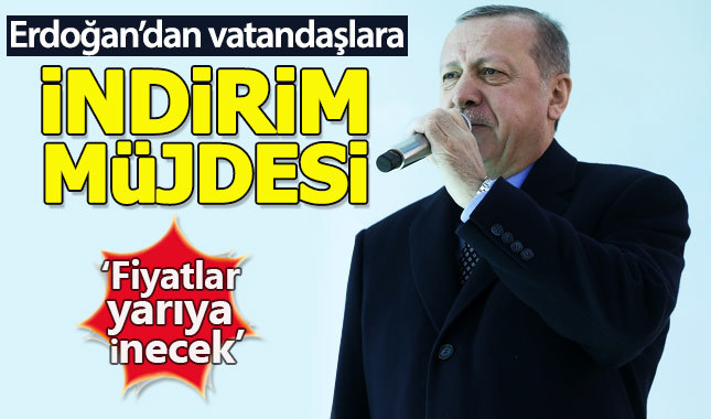 Cumhurbaşkanı Erdoğan: Temizlik ürünleri de indirimli satılacak