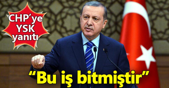 Cumhurbaşkanı Erdoğan YSK'nın ret kararını yorumladı