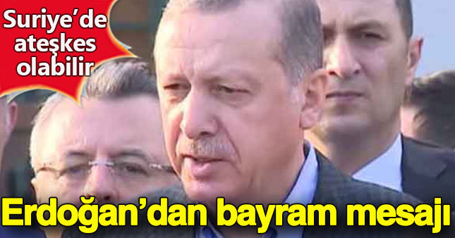 Cumhurbaşkanı Erdoğan bayram namazı sonrası açıklama yaptı