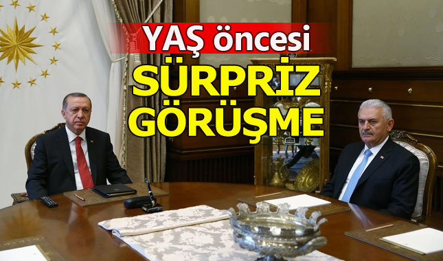 Cumhurbaşkanı Erdoğan ile Başbakan Binali Yıldırım YAŞ öncesi görüşecek