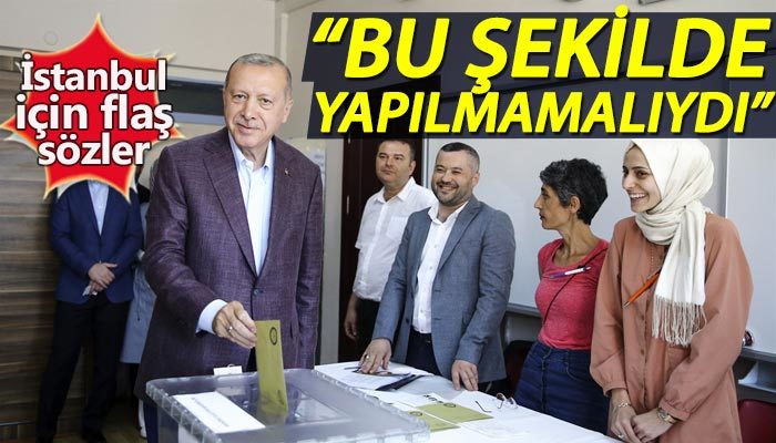 Cumhurbaşkanı Erdoğan oyunu Üskdar'da kullandı