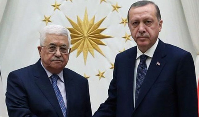 Cumhurbaşkanı Erdoğan, telefonda Filistin Devlet Başkanı Abbas ile görüşme yaptı