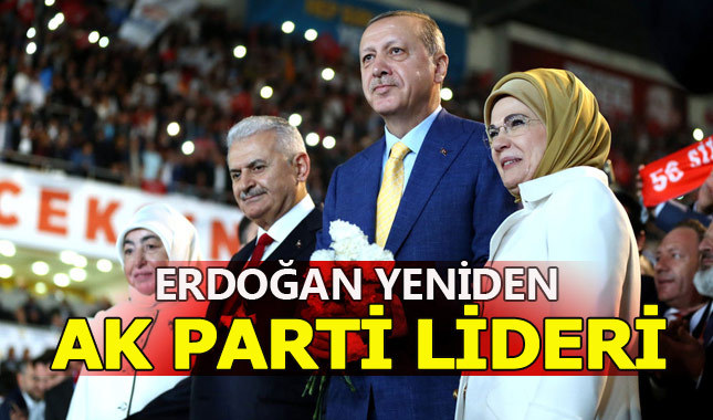Cumhurbaşkanı Erdoğan yeniden AK Parti'nin lideri