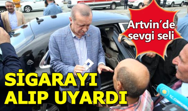 Cumhurbaşkanı Erdoğan'a Artvin'de büyük ilgi