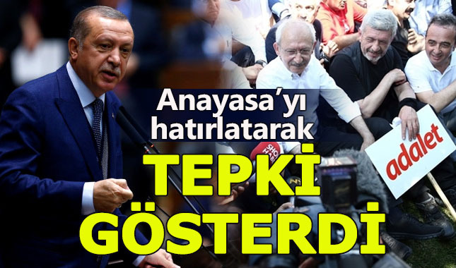 Cumhurbaşkanı Erdoğan'dan 'Adalet Yürüyüşü' için '138. madde' uyarısı