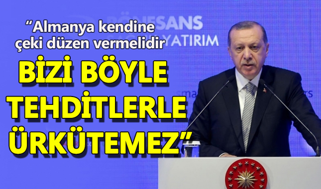 Cumhurbaşkanı Erdoğan'dan Almanya açıklaması