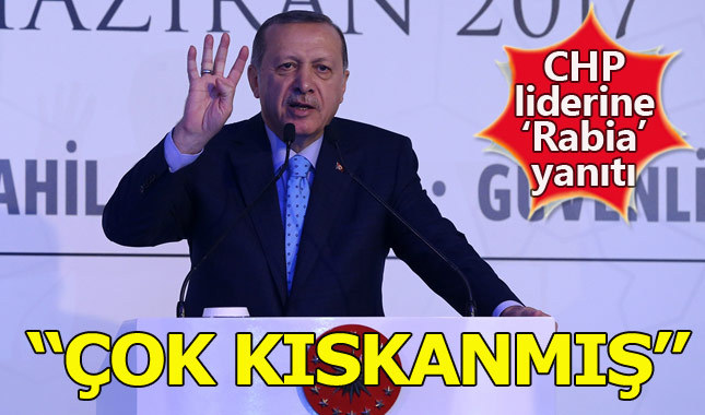 Cumhurbaşkanı Erdoğan'dan Kılıçdaroğlu'na 'Rabia' yanıtı