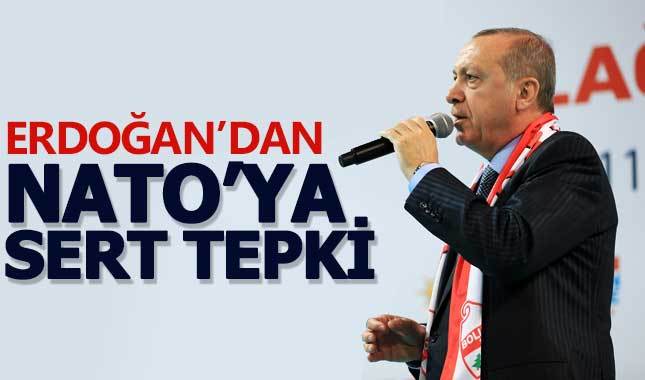 Cumhurbaşkanı Erdoğan'dan NATO'ya sert tepki